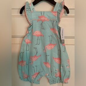 Carter's Turquoise Flamingo Baby Outfit